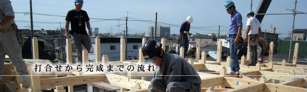 打ち合わせから完成までの流れ